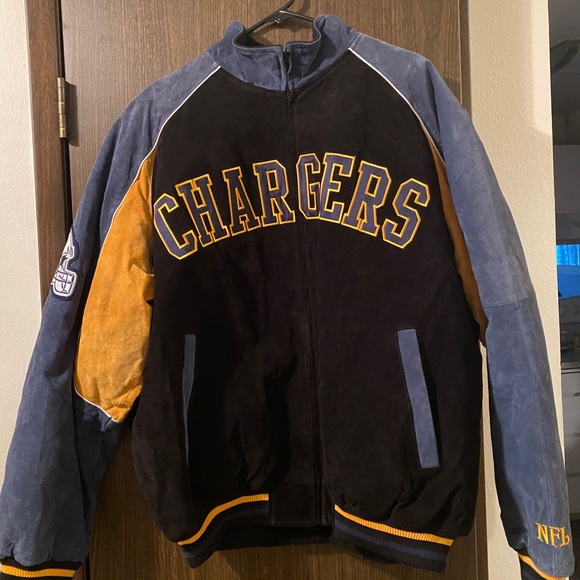 NFL Other - Vintage NFL Chargers Leather & Suede Jacket
